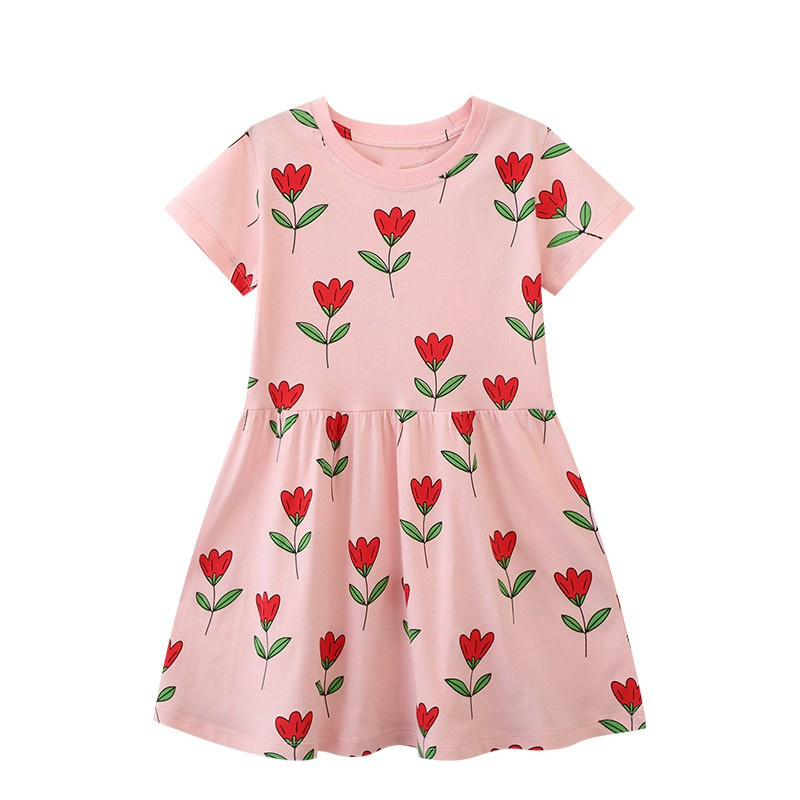 Baby Clothing Knitting Patterns - 2〜7歳の女の子のためのプリンセスドレス,花付きの服,かわいい,パーティー用,特別オファー,夏