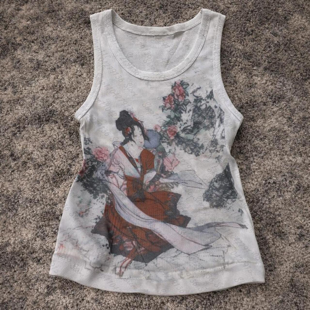 Baby Y2K Clothing - 夏のファッション Y2Kスタイル パンク ゴシック プリント ストリートベスト