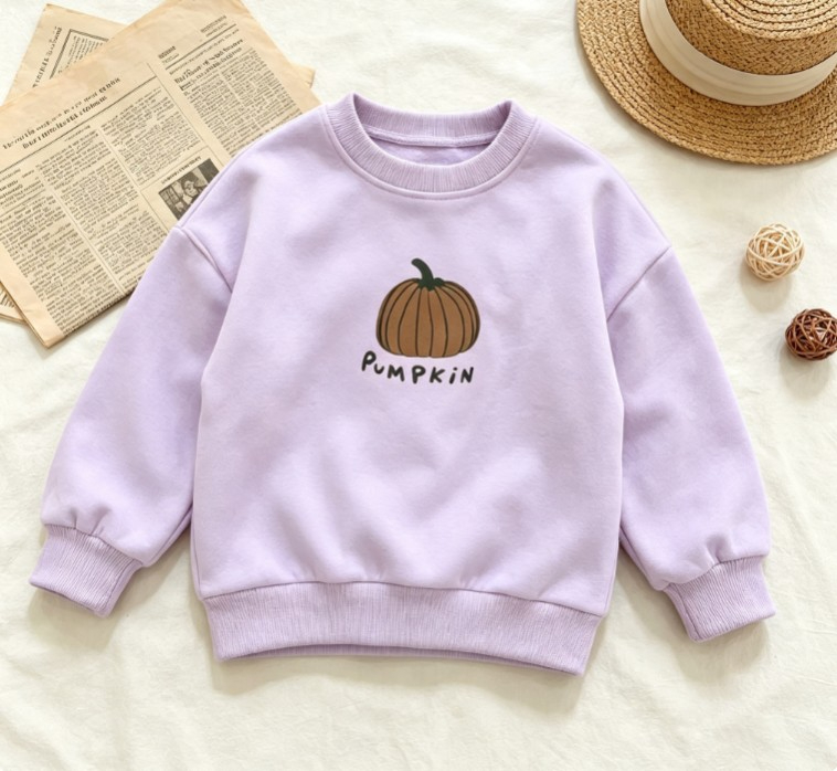 Baby Clothing Knitting Patterns - ベビーキッズカジュアルスウェットシャツ、子供用ミニマリストパンプキン柄トップス、ルーズスタイル多用途服、子供用ファッションカジュアルトップス、子供服