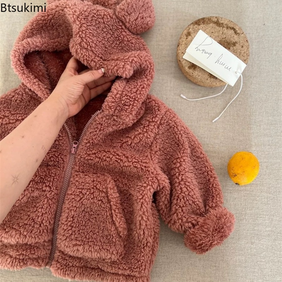 2026年冬新作 子供用長袖プラッシュコート 裏起毛 厚手  - Knit Cardigan Infant のレビューと価格