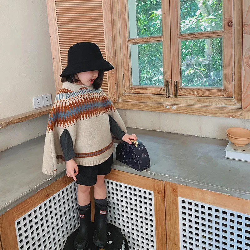 子供用ニットケープ,女の子用ダイヤモンドグリッドパターン,セ - Baby Clothing Knitting Patterns のレビューと価格