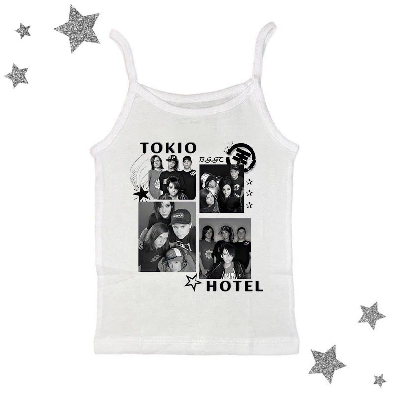 Y2k-女の子のゴシック服,ノースリーブTシャツ,ヴィンテー - Baby Y2K Clothing のレビューと価格