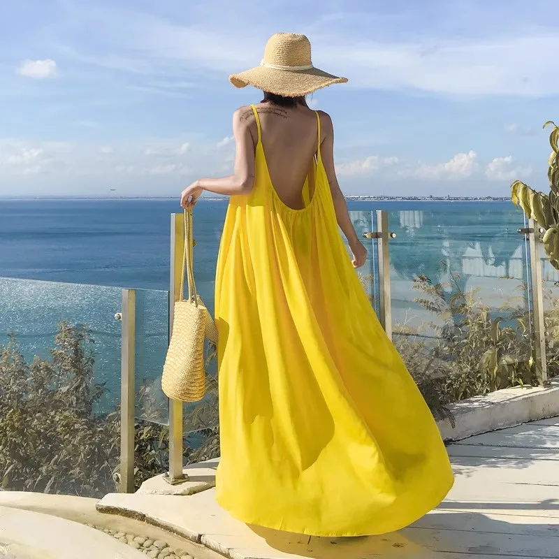 母娘お揃いビーチウェアワンピース ママとベビーガールズ イエ - Baby Yellow Clothing Women のレビューと価格