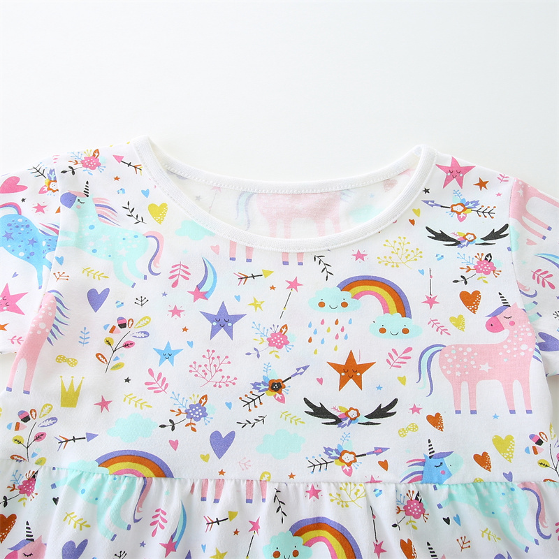 2-7T ジャンプメーターレインボー半袖ベビープリンセスドレ - Baby Clothing Knitting Patterns のレビューと価格