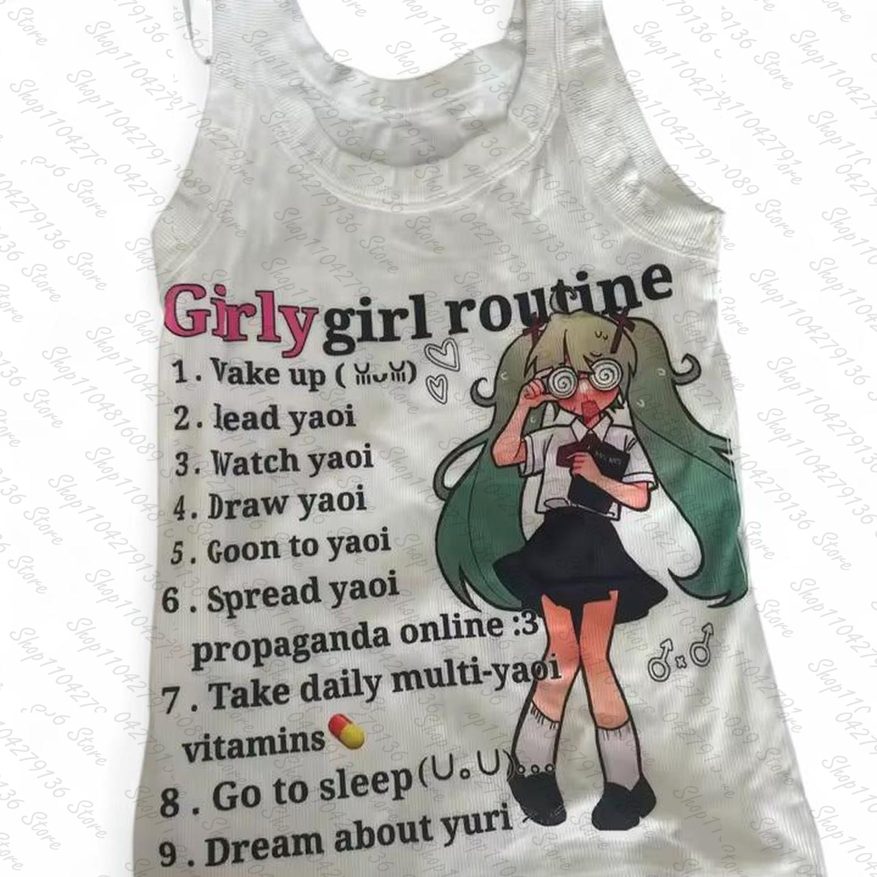 トップス レディース タンクトップ＆キャミソール プリント  - Baby Y2K Clothing のレビューと価格